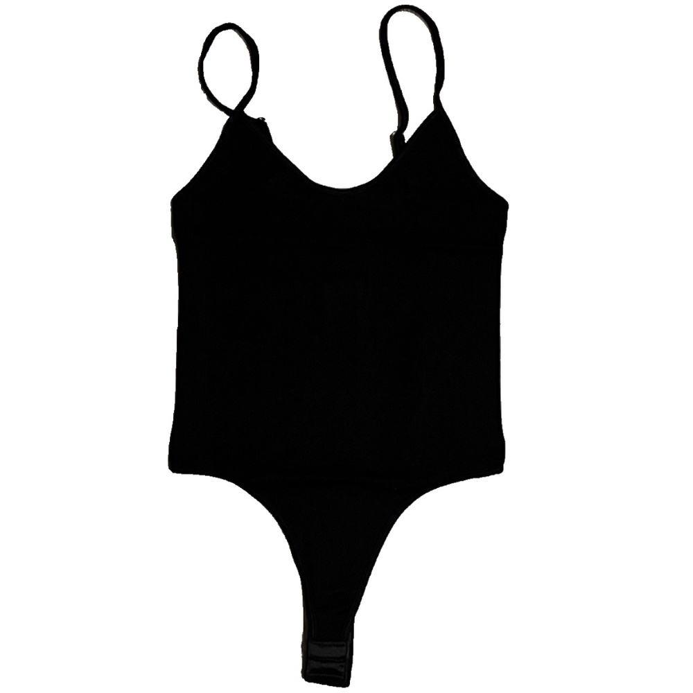 Dynamic Seamless Apparel Women's Black Stretch One Piece Bodysuit One Size
